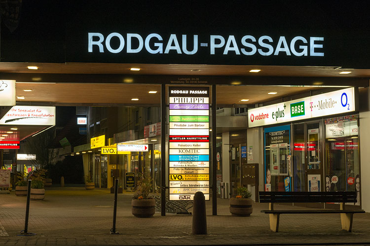 Rodgau im Licht - Jügesheimn -  Rodgau-Passage
